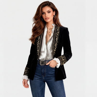 Tania - Chaqueta Elegante Terciopelo