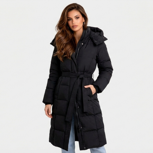 Valentina - Abrigo Largo Lujoso Acolchado