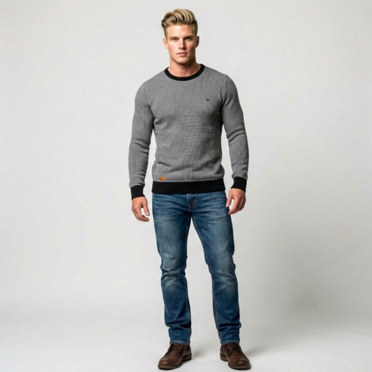 Daniel - Jersey de hombre con diseño de rombos