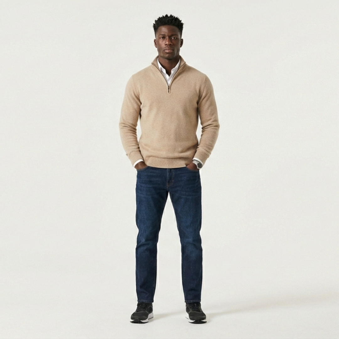 José - Jersey con cremallera para hombre